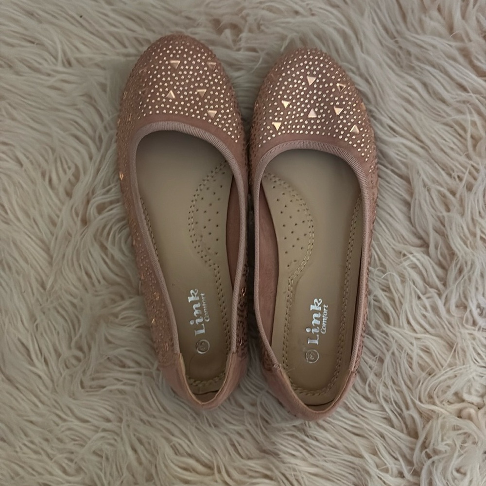 Pink Flats Size 3 Kids New